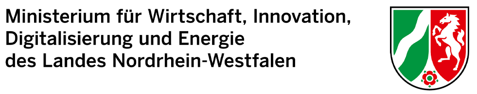 Logografik: Ministerium für Wirtschaft, Innovations, Digitalisierung und Energie des Landes Nordrhein-Westfalen
