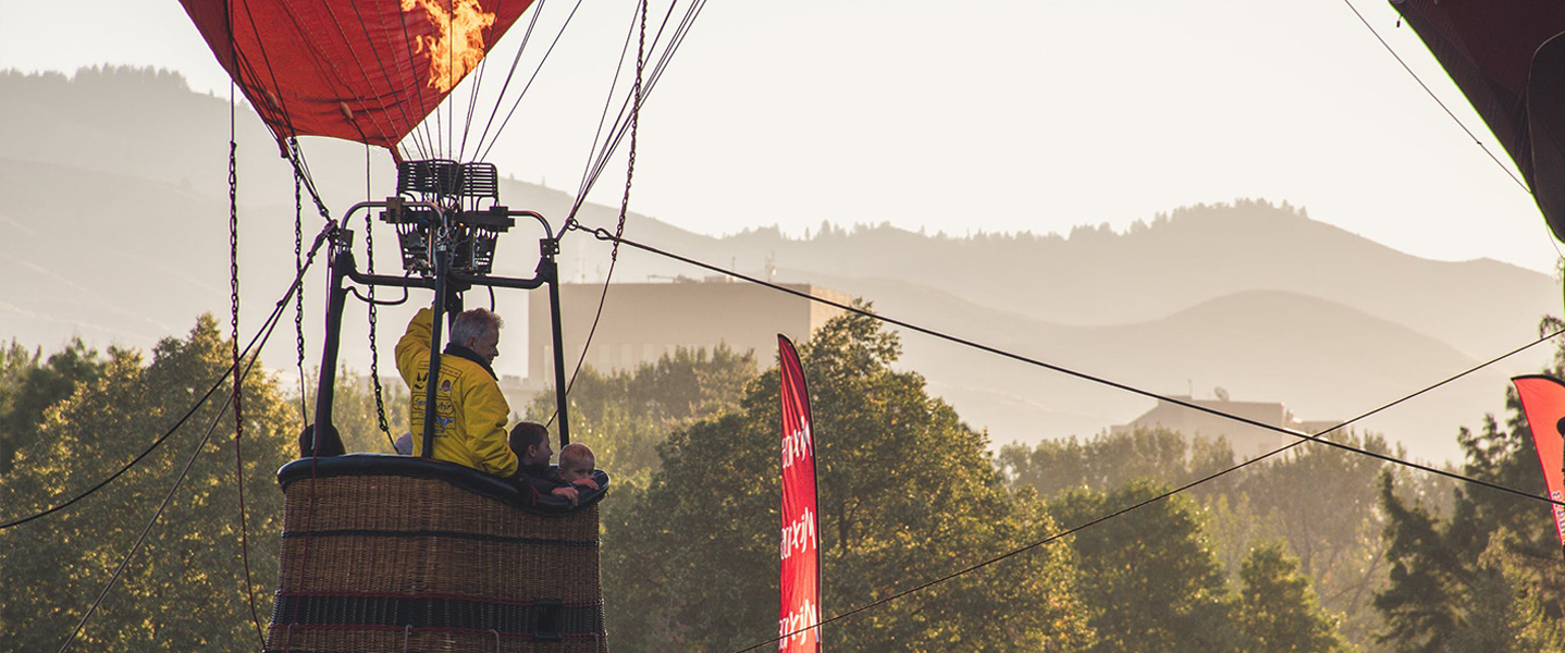 Ballonstart im bergischen Land